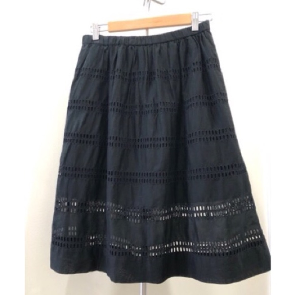 Gap Eyelet Midi Skirt
